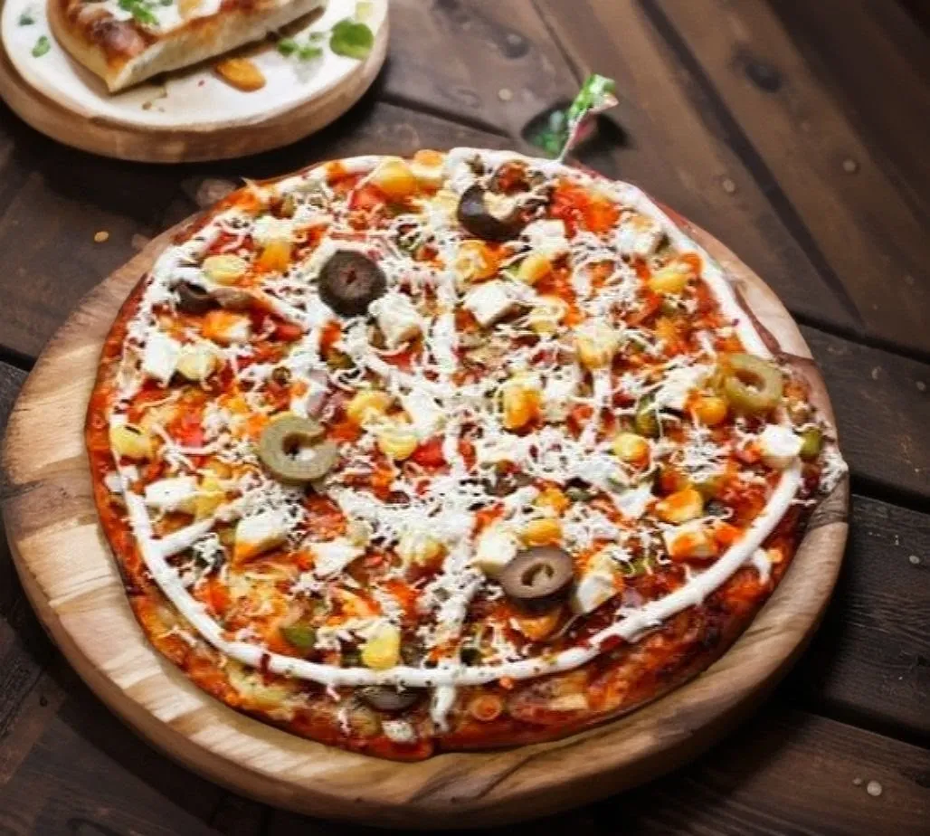 Veggie Paneer Pizza — Cafe Delight — Coffee shop in Indore