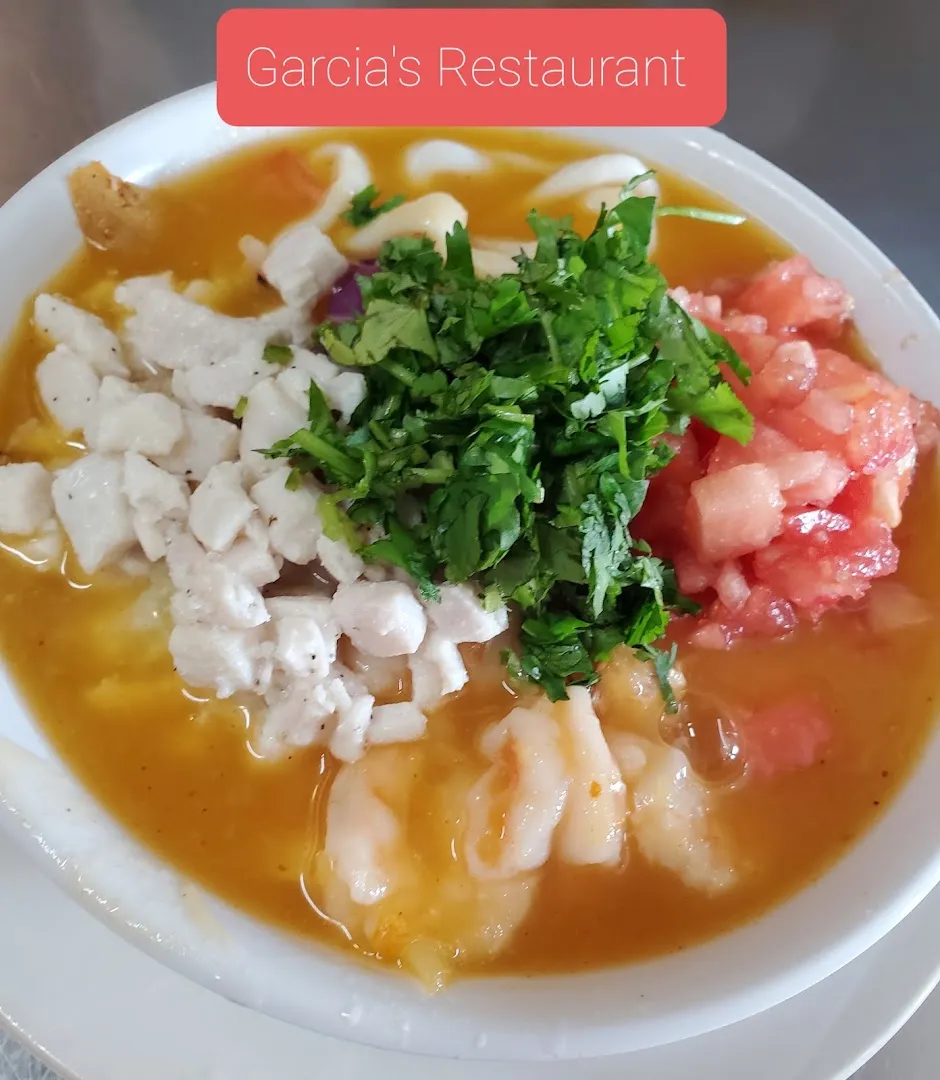 sopa de mariscos — Garcia's Restaurant — restaurante ecuatoriano en Union City