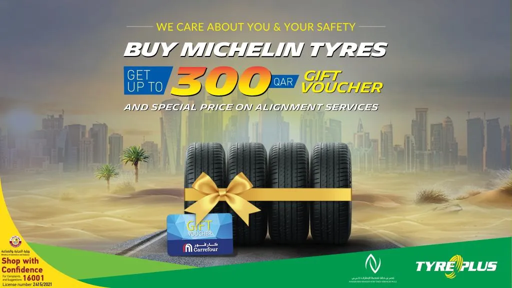Audi Q7 tyre set — TYREPLUS Gharafa — Tire shop in Doha