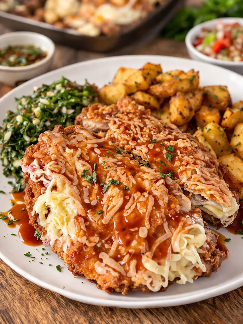 Parmegiana — Restaurante Casa da Mãe — Family restaurant in Bom Sucesso, Minas Gerais