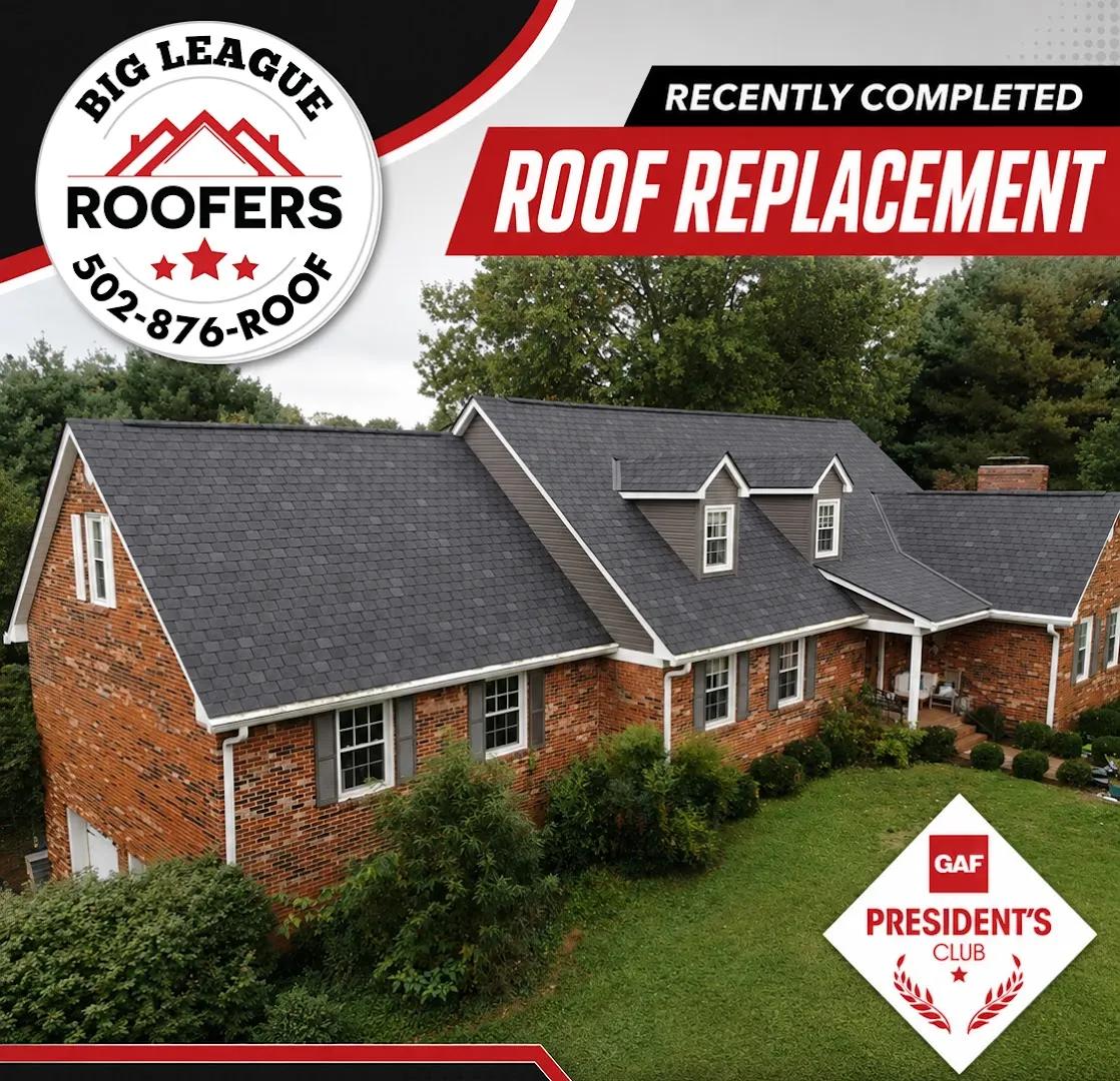 Gutter replacement — Big League Roofers — Roofing contractor in Louisville