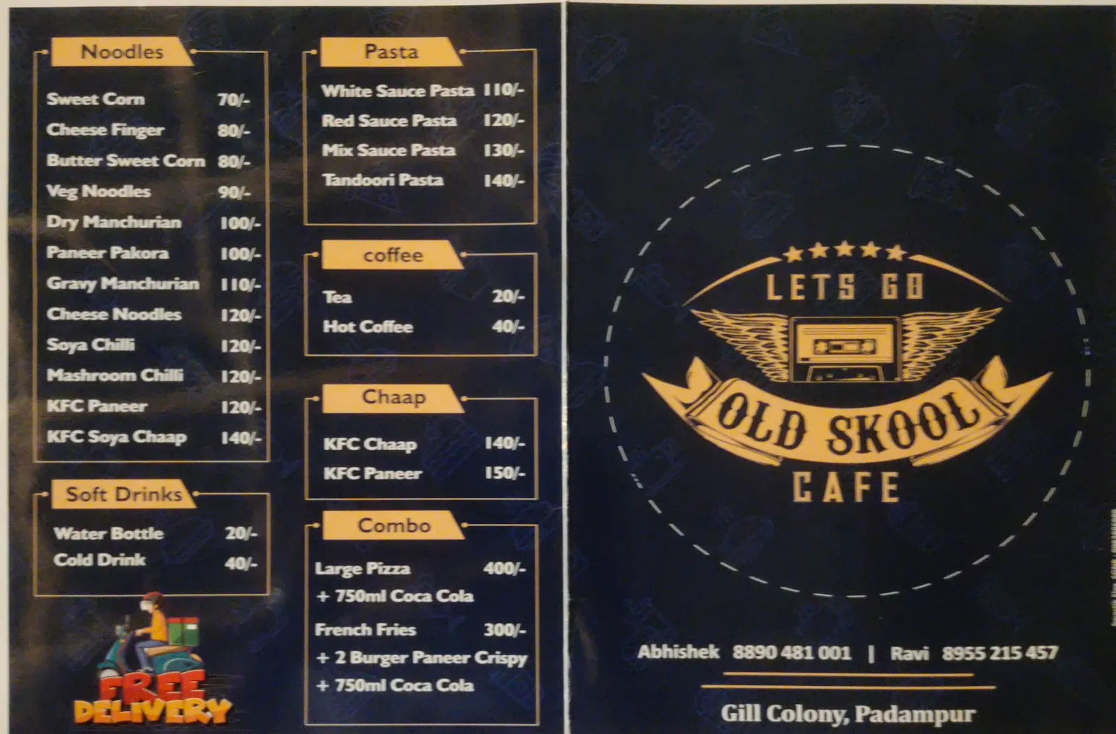 Fast Food Variety — OLD SKOOL CAFE — Cafe in Padampur