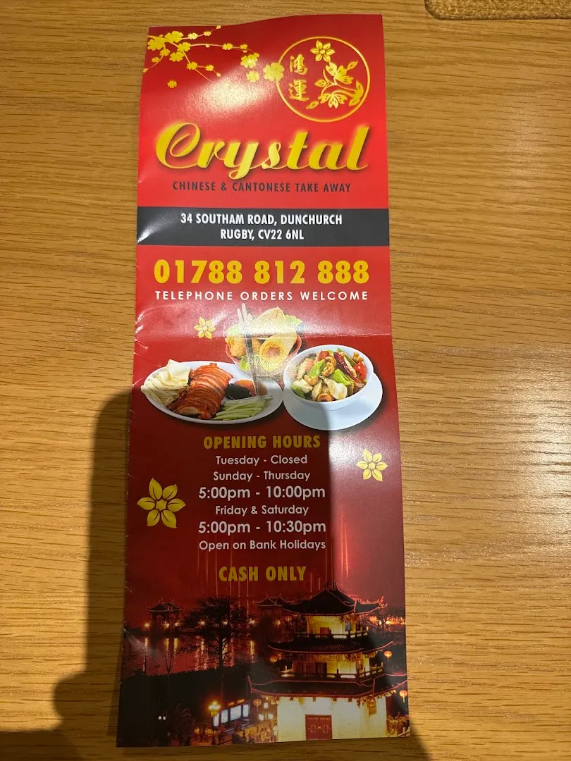 Fresh & Tasty — Crystal — Chinese takeaway in Rugby