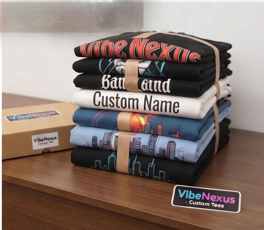 High-Quality Printed Tees — VibeNexus T-Shirt Printing Store — Clothing store in Bhakkar